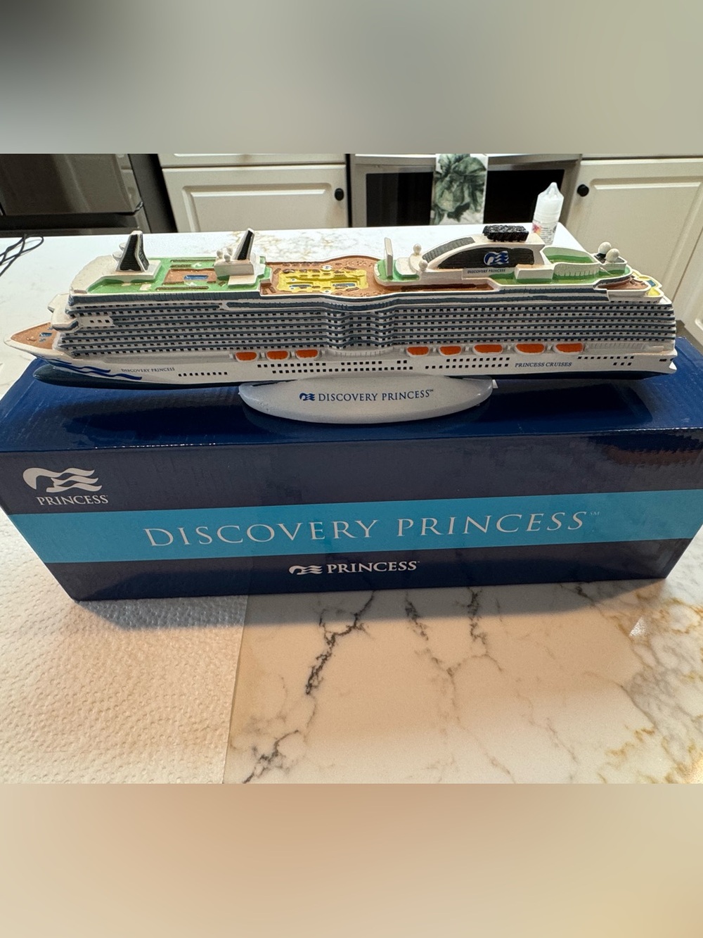 Discovery Princess Collectible Ship Model - White and Blue